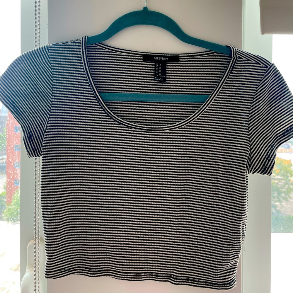 Striped crop top